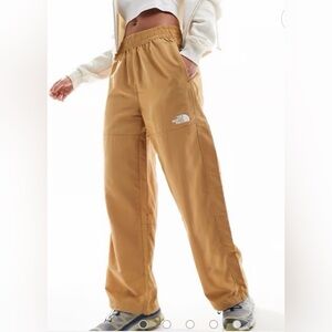 THE NORTH FACE TNF Nylon Easy Pant Drawcord Cuffs & Waist Pockets Almond Butter